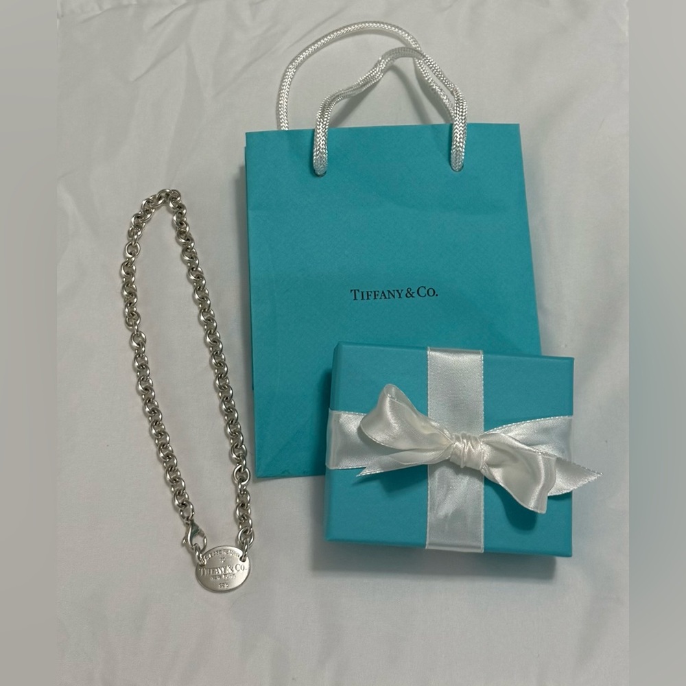 Tiffany & Co. Jewelry Return To Tiffany Oval Tag Necklace Choker